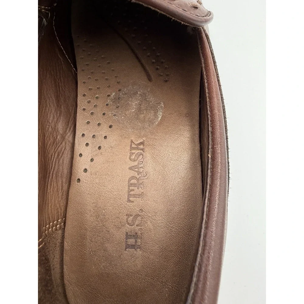H.S. Trask Choteau Loafer Brown Leather Penny Loafers Men's Size 8M